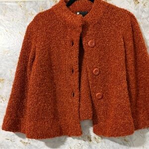 Carole little Women's Orange Bouclé Jacket